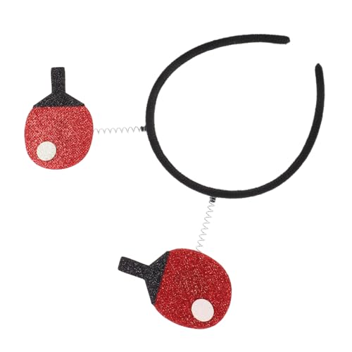 Ipetboom Tischtennis Stirnband für Damen Elastisches Haarschmuck für Geburtstagsfeiern Sport Events und Fotografie Auffällige Tischtennisball Dekoration Vielseitig und von Ipetboom