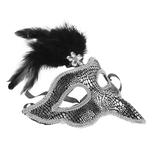 Ipetboom Venezianische Halbschalenmaske mit Federn und PVC für Fasching Halloween und Kostümpartys Detailreiche Maske mit Adlerdesign für Damen und Herren Ipetboom Venezianische Halbschalenmaske mit Federn und PVC für Fasching Halloween und Kostümpartys Detailreiche Maske mit Adlerdesign für Damen und Herren von Ipetboom
