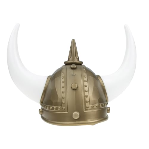 Ipetboom Viking Horn Helm Kostüm Partyhut Goldener Hörner Helm Cosplay Karneval Halloween Maske Accessoire für Herren und Damen Ipetboom Viking Horn Helm Kostüm Partyhut Goldener Hörner Helm Cosplay Karneval Halloween Maske Accessoire für Herren und Damen von Ipetboom