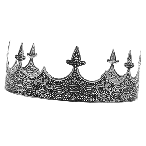Ipetboom Vintage Herren Krone aus Metall Verstellbar Dekorative Krone für Cosplay Hochzeiten Partys Abschlussball Bühnenauftritte von Ipetboom