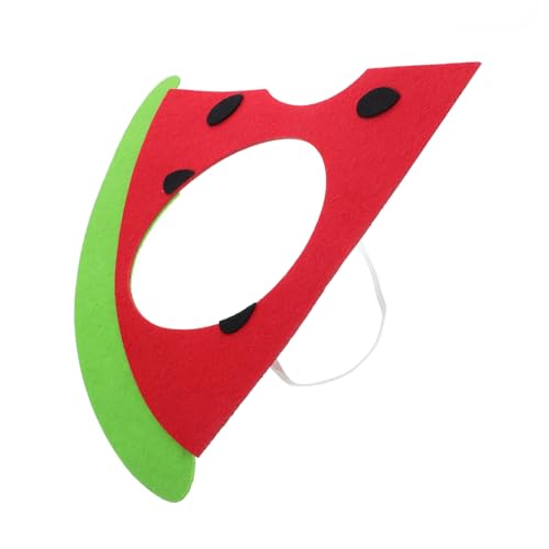 Ipetboom Wassermelonenmaske Cosplay-maske Halloween-cosplay-stütze Süße Filzmaske Cartoon-foto-requisiten Partymaske Mit Themen Cartoon-design-maske Süße Cartoon-maske Rot Gefühlt von Ipetboom