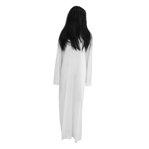 Ipetboom Weibliche Geisterkleid -Requisiten Kostüm Geisterkleidung beängstigend Halloween tot Weiß gruselig verfolgt Robe Horror von Ipetboom