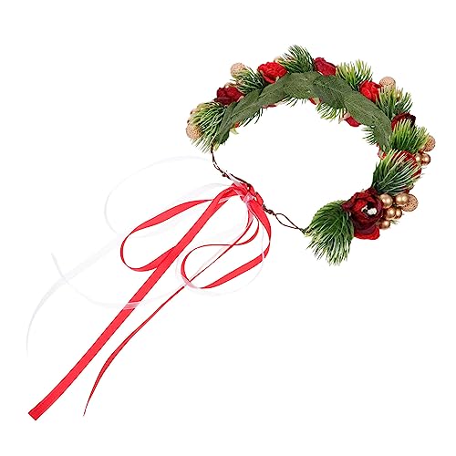 Ipetboom Weihnachtlicher Haarkranz mit Glocken Blumen und Leichtes Umweltfreundliches Haarband für Damen Festliches Accessoire für Party Hochzeit und Weihnachtsfeier Ipetboom Weihnachtlicher Haarkranz mit Glocken Blumen und Leichtes Umweltfreundliches Haarband für Damen Festliches Accessoire für Party Hochzeit und Weihnachtsfeier von Ipetboom