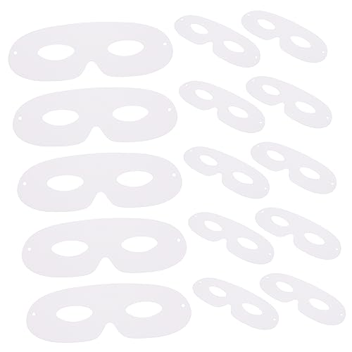 Ipetboom Weiße Maske Malen für Halloween Karneval und Partys Blanko Papiermasken für Kreative Kunstprojekte und Unvergessliche Feiern von Ipetboom