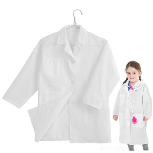 Ipetboom Weißer Kittel für Kostüme Cosplay Jungs Wissenschaft Kittel Berufskittel Laborkittel zur Dekoration laborkittel Laborkostüm für Baumwollmischung Ipetboom Weißer Kittel für Kostüme Cosplay Jungs Wissenschaft Kittel Berufskittel Laborkittel zur Dekoration laborkittel Laborkostüm für Baumwollmischung von Ipetboom