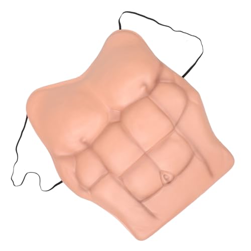 Ipetboom realistische männliche Halloween gefälschte Muskel-Bodysuit-Kostüm Muskel Kostüm -Truhe für Hollween Muskel- künstlicher -Muskel Eva Orange von Ipetboom