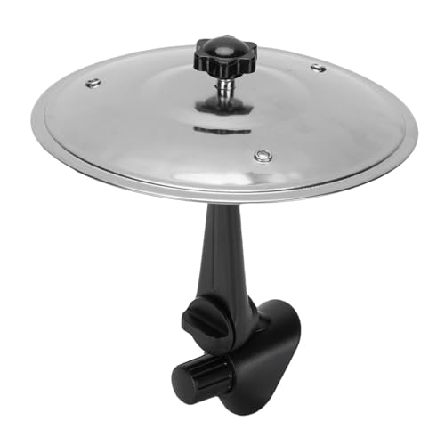 Irfora Crash Cymbal -Trommel für Fahrzeuge Air Vent Dash Kleine Lustige Praktische Zubehör, Geeignet für Verschiedene Rhythmen, Bietet eine Klare Metallresonanz (Silber) von Irfora