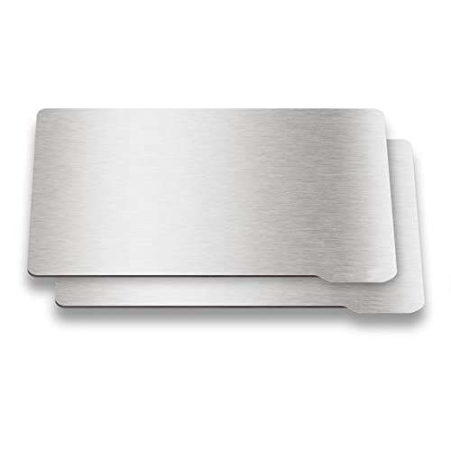 Irfora Flexible Bauplatte Oberfläche Federstahl Plattform Entfernung Federstahlblech mit Magnetbasis für SLA/DLP -Harzdruck Saturn 3D -Drucker 196x126mmmm (135x80mm) von Irfora