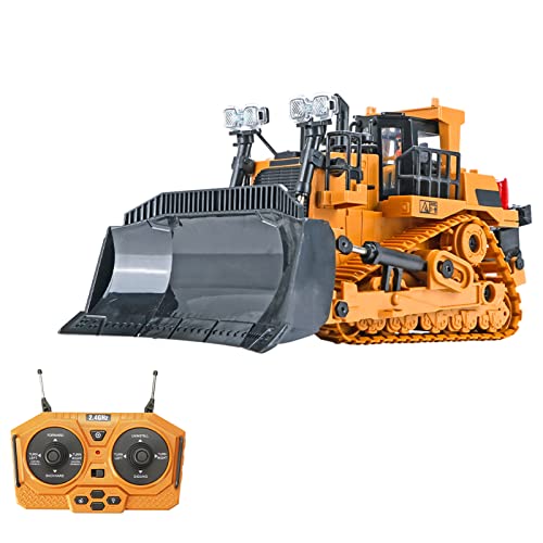 Irfora RC Bulldozer 1/24 9CH RC Bauwagen Baufahrzeuge Lernspielzeug mit Leichter Musik von Irfora