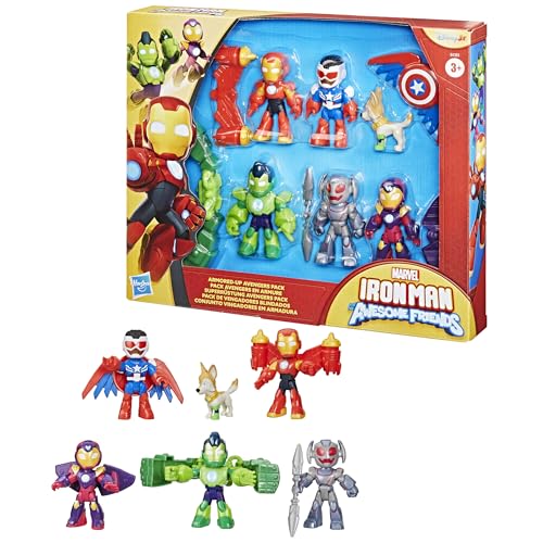 Iron Man and His Awesome Friends Marvel Superrüstung Avengers Pack Action-Figurenset von Iron Man and His Awesome Friends