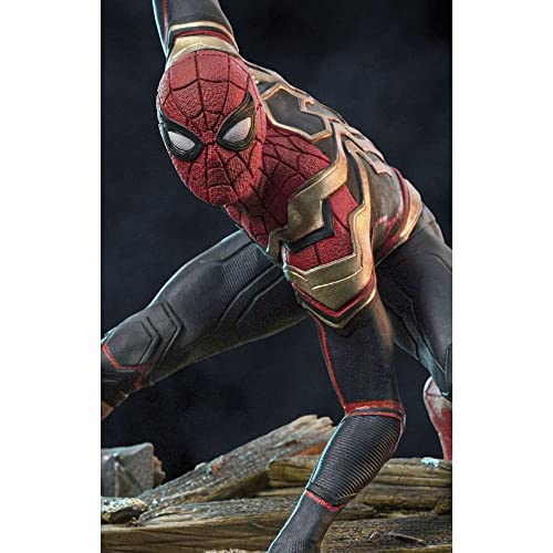 Iron Studios MARCAS66422-10 Spider-Man No Way Home Figur Peter #1, Maßstab 1:10, Black, Medium von Iron Studios