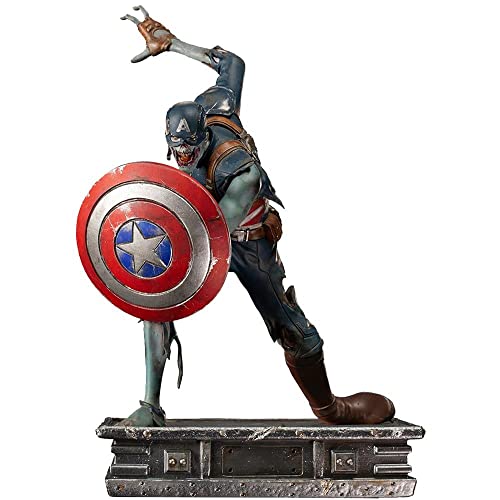 Iron Studios MARCAS50221-10 1:10 Zombie Captain America-What If Figur Art Scale, Mehrfarbig von Iron Studios