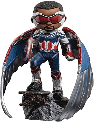 Iron Studios - Minico Falcon & Winter Soldier Captain America Sam W PVC Statuen von Iron Studios