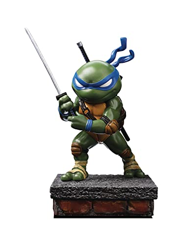 Iron Studios - Teenage Mutant Ninja Turtles: Leonardo (Ver. 2) PX Minico Figur - Polystein - 18 cm - Limitiert auf 3.000 Stück von Iron Studios