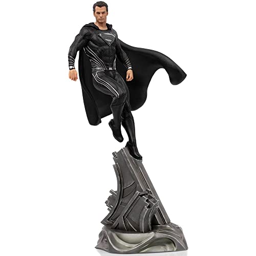 Iron Studios Zack Snyder's Justice League Figur 1/10 Art Scale Superman Black Suit, 30 cm von Iron Studios