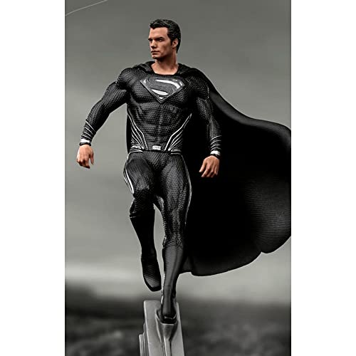 Iron Studios Zack Snyder's Justice League Figur 1/10 Art Scale Superman Black Suit, 30 cm von Iron Studios