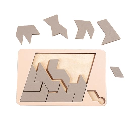 Wooden Puzzle, Difficult Challenge Puzzle, One More Pieces Building Block Toy, Five Difficulty Optional Puzzle Toy, Suitable for Children Adults to Exercise Brainpower Thinking (Level C) von Irrun