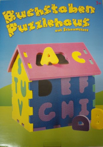 Buchstabenhaus-Puzzle aus Schaumstoff 32x28x33cm ISH 10027088 von Ish