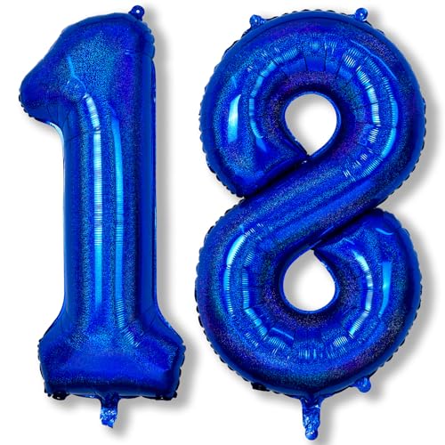 18. Geburtstag Luftballons Deko für Jungen, 40 Zoll Helium Marineblau Zahlen 18 Ballon Geburtstagdeko, XXl Navy Blau Dunkelblau Zahl Luftballon für 18 Jare Geburtstag Herren Jubiläum Party Dekoration 18. Geburtstag Luftballons Deko für Jungen, 40 Zoll Helium Marineblau Zahlen 18 Ballon Geburtstagdeko, XXl Navy Blau Dunkelblau Zahl Luftballon für 18 Jare Geburtstag Herren Jubiläum Party Dekoration von Isndare