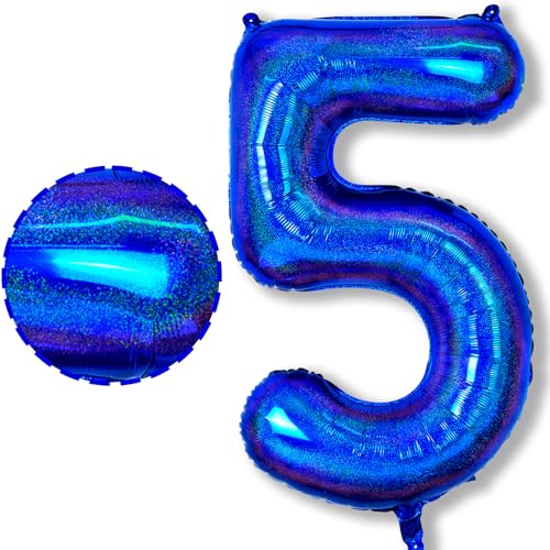 5. Geburtstag Zahlen Ballon für Jungen, Dunkelblau Navy Blau Große Folienballon, 40 Zoll Marineblau Zahl 5 Luftballon für Mädchen 5 Jahre Geburtstagdeko Jubiläum Party Dekoration, Fliegt mit Helium 5. Geburtstag Zahlen Ballon für Jungen, Dunkelblau Navy Blau Große Folienballon, 40 Zoll Marineblau Zahl 5 Luftballon für Mädchen 5 Jahre Geburtstagdeko Jubiläum Party Dekoration, Fliegt mit Helium von Isndare