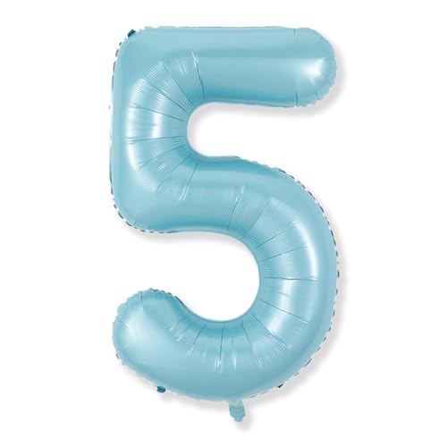 5. Geburtstag Zahlen Ballon für Kinder, Große Mylar Folienballon Zahlenluftballons Geburtstagsdeko, 40 Zoll Blau Zahl 5 Luftballon für Jungen Geburtstag Party Jubiläum Party Deko, Fliegt mit Helium 5. Geburtstag Zahlen Ballon für Kinder, Große Mylar Folienballon Zahlenluftballons Geburtstagsdeko, 40 Zoll Blau Zahl 5 Luftballon für Jungen Geburtstag Party Jubiläum Party Deko, Fliegt mit Helium von Isndare