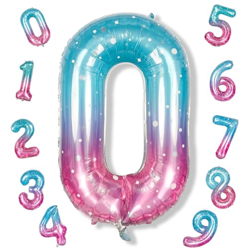 Luftballon Geburtstag Zahl 0 Meerjungfrau, 40" Riesen Folienballon Zahlen 0, Blau Rosa Zahlenballon 0 Geburtstagsdeko für Mädchen, Regenbogen Zahl 0 Helium Ballon zum Frau Neujahr Jubiläum Party Deko Luftballon Geburtstag Zahl 0 Meerjungfrau, 40" Riesen Folienballon Zahlen 0, Blau Rosa Zahlenballon 0 Geburtstagsdeko für Mädchen, Regenbogen Zahl 0 Helium Ballon zum Frau Neujahr Jubiläum Party Deko von Isndare