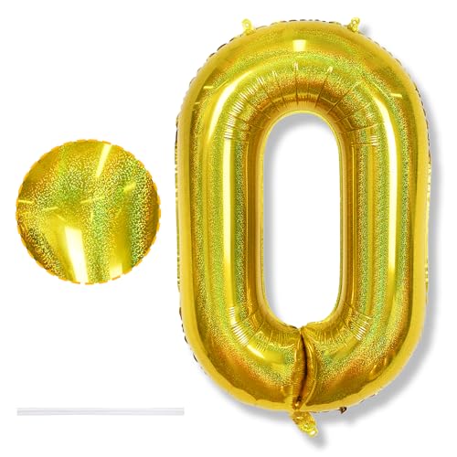 Zahl Luftballon 0 Laser Gold für Junge, Große Goldene Helium Zahl 0 Ballon Geburtstagsdeko, 40 Zoll Folienballon Zahlen 0 Luftballons für Kinder Geburtstag Party Babyparty Jubiläum Party Dekoration Zahl Luftballon 0 Laser Gold für Junge, Große Goldene Helium Zahl 0 Ballon Geburtstagsdeko, 40 Zoll Folienballon Zahlen 0 Luftballons für Kinder Geburtstag Party Babyparty Jubiläum Party Dekoration von Isndare
