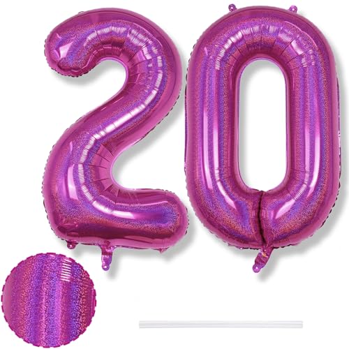 Zahl Luftballon 20 Laser Rosa für Frau, Große Laser Hot Pink Helium Zahl 20 Ballon Geburtstagsdeko, 40 Zoll Folienballon Zahlen 20 Luftballon für Frauen Geburtstag Party Deko Jubiläum Party Dekoration Zahl Luftballon 20 Laser Rosa für Frau, Große Laser Hot Pink Helium Zahl 20 Ballon Geburtstagsdeko, 40 Zoll Folienballon Zahlen 20 Luftballon für Frauen Geburtstag Party Deko Jubiläum Party Dekoration von Isndare