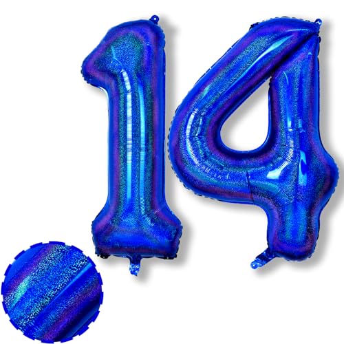 Zahlen Luftballon 14. Geburtstag für Kinder, Navy Blau Marineblau Große Helium Zahl 14 Luftballons, 40'' Dunkelblau 14 Folienballon für Jungen Mädchen Geburtstag Party Deko Jubiläum Party Dekoration Zahlen Luftballon 14. Geburtstag für Kinder, Navy Blau Marineblau Große Helium Zahl 14 Luftballons, 40'' Dunkelblau 14 Folienballon für Jungen Mädchen Geburtstag Party Deko Jubiläum Party Dekoration von Isndare