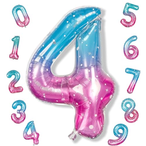Zahlen Luftballon Lila Türkis, Groß Meerjungfrau Folienballon Zahl 4, 40 Zoll Zahlenballon 4 Helium Ballon, Regenbogen Luftballon 4. Geburtstag für 4 Jahre Mädchen Geburtstagsdeko Jubiläum Party Deko Zahlen Luftballon Lila Türkis, Groß Meerjungfrau Folienballon Zahl 4, 40 Zoll Zahlenballon 4 Helium Ballon, Regenbogen Luftballon 4. Geburtstag für 4 Jahre Mädchen Geburtstagsdeko Jubiläum Party Deko von Isndare
