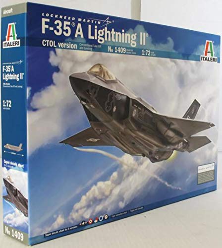 ITALERI 1409S - 1:72 F-35A Lightning II , Modellbau, Bausatz, Standmodellbau, Basteln, Hobby, Kleben, Plastikbausatz, detailgetreu, Unlackiert ITALERI 1409S - 1:72 F-35A Lightning II , Modellbau, Bausatz, Standmodellbau, Basteln, Hobby, Kleben, Plastikbausatz, detailgetreu, Unlackiert von Italeri