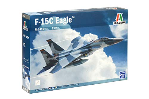 ITALERI 1415S - 1:72 F-15C Eagle , Modellbau, Bausatz, Standmodellbau, Basteln, Hobby, Kleben, Plastikbausatz, detailgetreu, Unlackiert ITALERI 1415S - 1:72 F-15C Eagle , Modellbau, Bausatz, Standmodellbau, Basteln, Hobby, Kleben, Plastikbausatz, detailgetreu, Unlackiert von Italeri