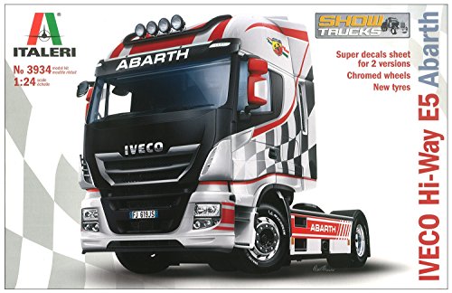 ITALERI 3934S - 1:24 Iveco HI-WY E5 "Abarth" , Modellbau, Bausatz, Standmodellbau, Basteln, Hobby, Kleben, Plastikbausatz, detailgetreu von Italeri