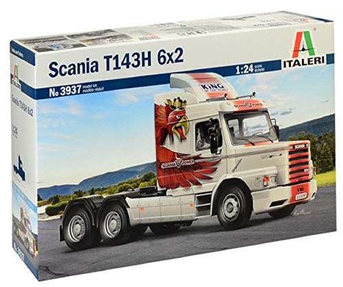 ITALERI 3937S - 1:24 Scania T143H 6x2 , Modellbau, Bausatz, Standmodellbau, Basteln, Hobby, Kleben, Plastikbausatz, detailgetreu von Italeri
