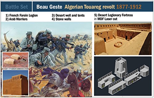 ITALERI 6183S - 1:72 Beau Geste: Algerian Tuareg revolt , Modellbau, Bausatz, Standmodellbau, Basteln, Hobby, Kleben, Plastikbausatz, detailgetreu von Italeri