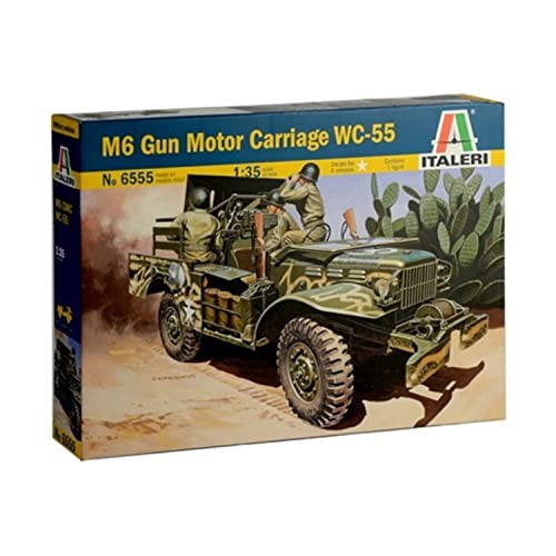 ITALERI 6555S - 1:35 M6 Dodge Anti-Tank , Modellbau, Bausatz, Standmodellbau, Basteln, Hobby, Kleben, Plastikbausatz, detailgetreu von Italeri