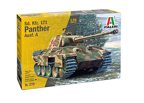 Italeri 0270S 1:35 Sd.Kfz. 171 Panther AUSF. A WA - Modellbau, Bausatz, Standmodellbau, Basteln, Hobby, Kleben, Plastikbausatz, detailgetreu Italeri 0270S 1:35 Sd.Kfz. 171 Panther AUSF. A WA - Modellbau, Bausatz, Standmodellbau, Basteln, Hobby, Kleben, Plastikbausatz, detailgetreu von Italeri