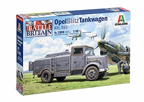 Italeri 2808S 1:48 Sd.Kfz.385 Tankwagen Bat.o.Brit, Modellbau, Bausatz, Standmodellbau, Basteln, Hobby, Kleben, Plastikbausatz, detailgetreu, Grau von Italeri