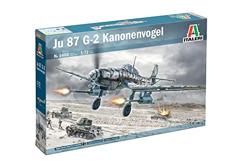 Italeri 1466S 1:72 Ju-87G-2 Kanonenvogel - Modellbau, Bausatz, Standmodellbau, Basteln, Hobby, Kleben, Plastikbausatz, detailgetreu, Unlackiert Italeri 1466S 1:72 Ju-87G-2 Kanonenvogel - Modellbau, Bausatz, Standmodellbau, Basteln, Hobby, Kleben, Plastikbausatz, detailgetreu, Unlackiert von Italeri
