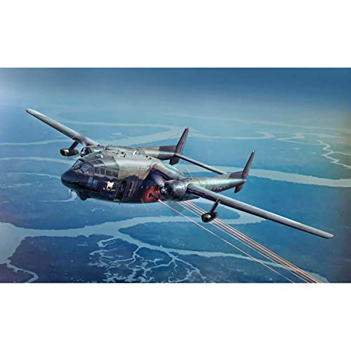 Italeri 1468 1:72 AC-119K Stinger Gunship - Modellbau, Bausatz, Standmodellbau, Basteln, Hobby, Kleben, Plastikbausatz, detailgetreu, Mehrfarbig Italeri 1468 1:72 AC-119K Stinger Gunship - Modellbau, Bausatz, Standmodellbau, Basteln, Hobby, Kleben, Plastikbausatz, detailgetreu, Mehrfarbig von Italeri