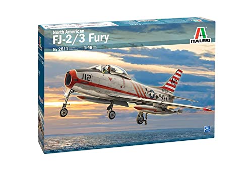 Italeri 2811S - 1:48 North American FJ-2/3 Fury, Modellbau, Bausatz, Standmodellbau, Basteln, Hobby, Kleben, Plastikbausatz, detailgetreu, Mehrfarbig Italeri 2811S - 1:48 North American FJ-2/3 Fury, Modellbau, Bausatz, Standmodellbau, Basteln, Hobby, Kleben, Plastikbausatz, detailgetreu, Mehrfarbig von Italeri