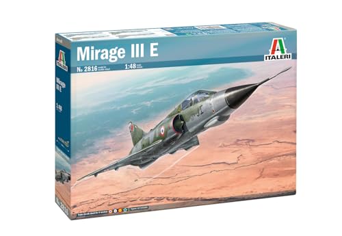 Italeri 2816 1:48 Mirage III E - Modellbau, Bausatz, Standmodellbau, Basteln, Hobby, Kleben, Plastikbausatz, detailgetreu, Militär Bausatz, Nicht Bemalt Italeri 2816 1:48 Mirage III E - Modellbau, Bausatz, Standmodellbau, Basteln, Hobby, Kleben, Plastikbausatz, detailgetreu, Militär Bausatz, Nicht Bemalt von Italeri