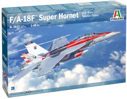 Italeri 2823 1:48 F/A-18F U.S. Navy Special Colors - Modellbau, Bausatz, Standmodellbau, Basteln, Hobby, Kleben, Plastikbausatz, detailgetreu, unlackiert, IT2823 von Italeri