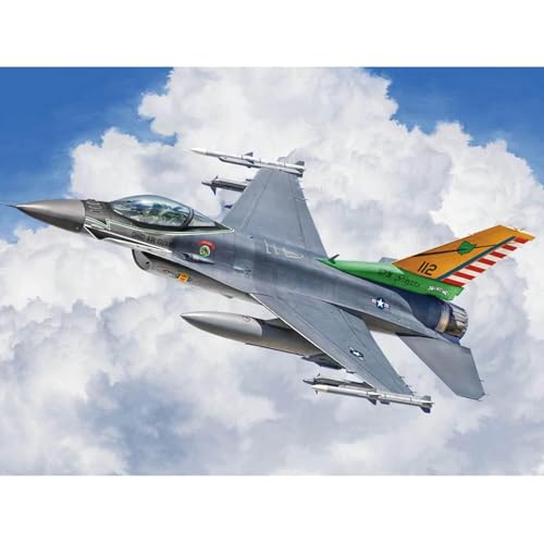 Italeri 2825 1:48 US F-16C - Modellbau, Bausatz, Standmodellbau, Basteln, Hobby, Kleben, Plastikbausatz, detailgetreu, Grau von Italeri