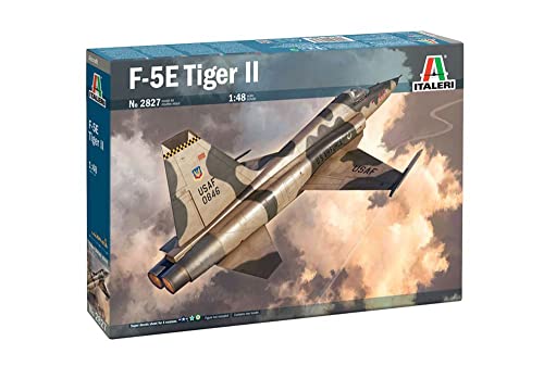 Italeri 2827S 1:48 Northrop F-5E Tiger II - Modellbau, Bausatz, Standmodellbau, Basteln, Hobby, Kleben, Plastikbausatz, detailgetreu, Unlackiert Italeri 2827S 1:48 Northrop F-5E Tiger II - Modellbau, Bausatz, Standmodellbau, Basteln, Hobby, Kleben, Plastikbausatz, detailgetreu, Unlackiert von Italeri