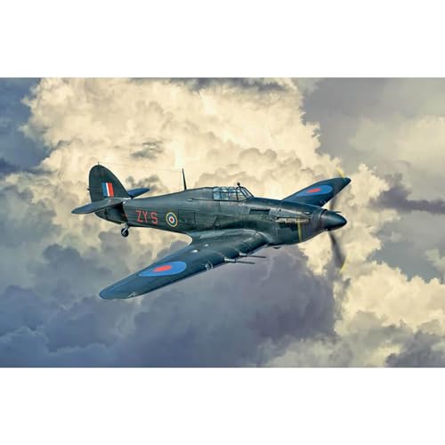 Italeri 2828 1:48 Hurricane Mk.II C - Modellbau, Bausatz, Standmodellbau, Basteln, Hobby, Kleben, Plastikbausatz, detailgetreu, Grau Italeri 2828 1:48 Hurricane Mk.II C - Modellbau, Bausatz, Standmodellbau, Basteln, Hobby, Kleben, Plastikbausatz, detailgetreu, Grau von Italeri