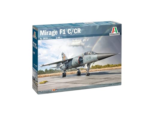 Italeri 2839 1:48 Mirage F.1 - Modellbau, Bausatz, Standmodellbau, Basteln, Hobby, Kleben, Plastikbausatz, detailgetreu, Grau Italeri 2839 1:48 Mirage F.1 - Modellbau, Bausatz, Standmodellbau, Basteln, Hobby, Kleben, Plastikbausatz, detailgetreu, Grau von Italeri