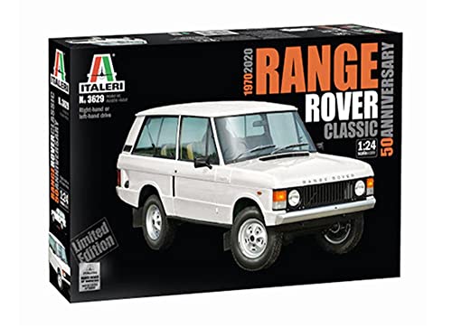 Italeri 3629S Fahrzeuge 1:24 Range Rover Classic 50th Anniv, Modellbau, Bausatz, Standmodellbau, Basteln, Hobby, Kleben, Plastikbausatz, weiß Italeri 3629S Fahrzeuge 1:24 Range Rover Classic 50th Anniv, Modellbau, Bausatz, Standmodellbau, Basteln, Hobby, Kleben, Plastikbausatz, weiß von Italeri