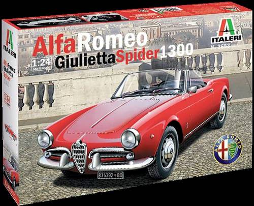 Italeri 3653 Alfa Romeo Giulietta Spider 1300 Automodell Bausatz 1:24 von Italeri