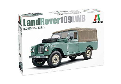 Italeri 3665 1:24 Land Rover 109 LWB - Bausatz, Standmodellbau, Basteln, Hobby, Kleben, Plastikbausatz, detailgetreu, IT3665 von Italeri